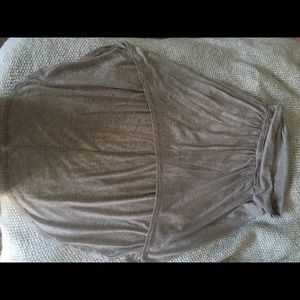 High/ Low white and tan skirt